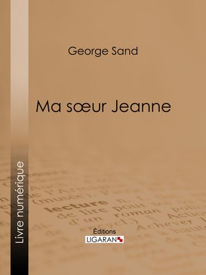 cover image of Ma soeur Jeanne